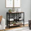 Riordan 7 Bottle Floor Wine Bottle & Glass Rack in