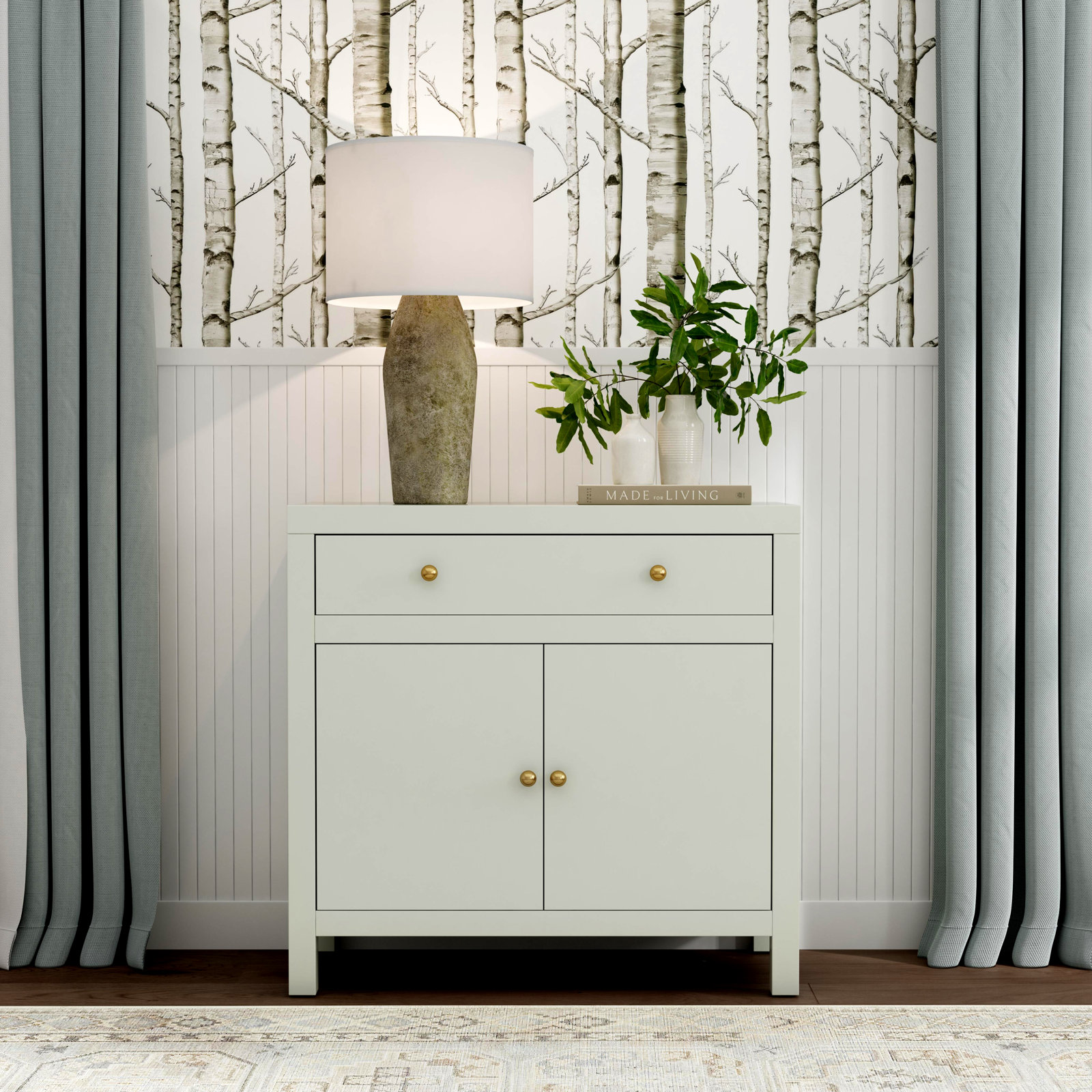 Celine Accent Cabinet, Sage Green