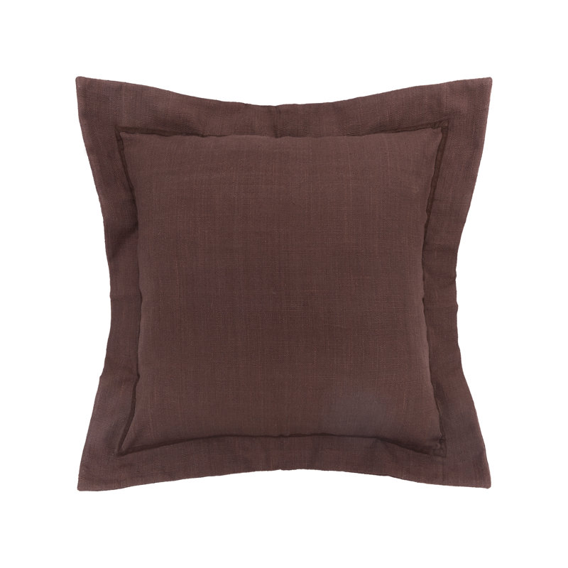 Cocoa Flange Throw Pillow