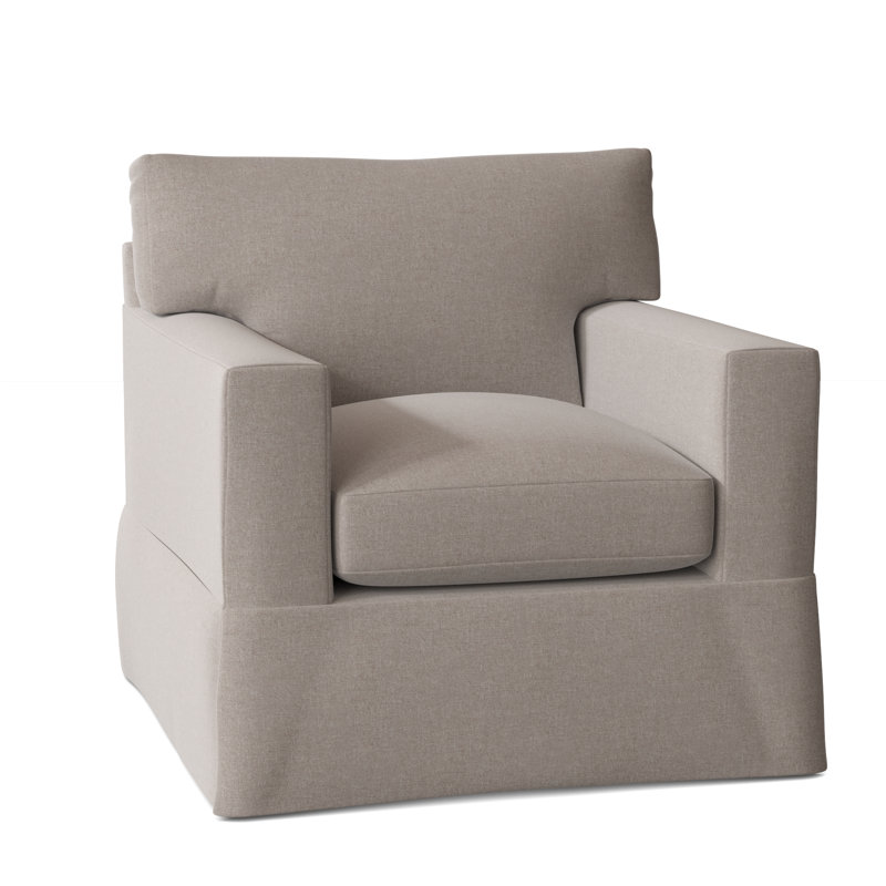 Fauteuil à housse large 37 po McCall, Ciment Crafty