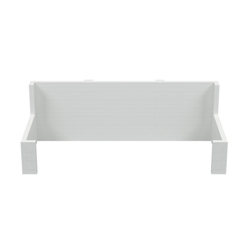 Ensemble de kiosque pour salon Everblock, H 84 po x l 240 po x P 120 po, Translucide