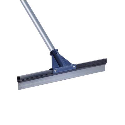 Floor Squeegee for Concrete Floor, 18'' Rubber Wiper Squeegee Broom with 60" Long Handle