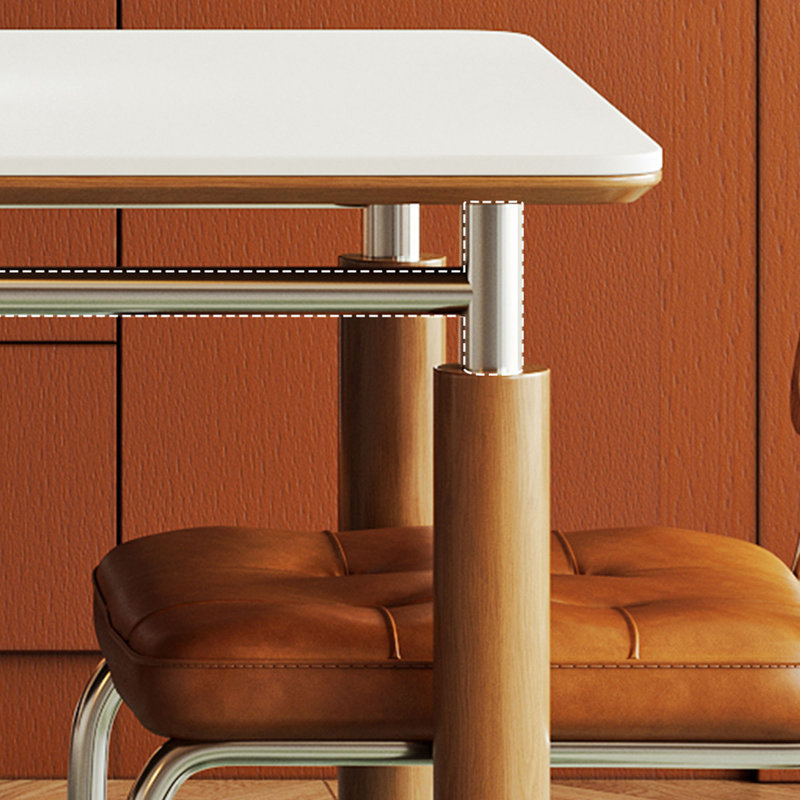 Table de salle à manger Mid-Century, 29.5" H x 63" W x 31.5" D, 5