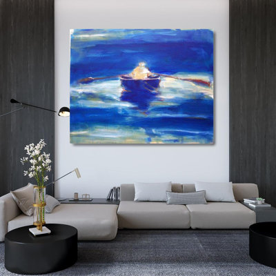 Art sur toile tendue à la galerie Longshore Tides, Hoffman, Kate: Rowing