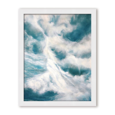 Coastal Retreat Underwater Clouds II by  - Floater Frame Print on Canvas