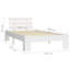 vidaXL Bed Frame Solid Pine Wood-1762100040-1762100054