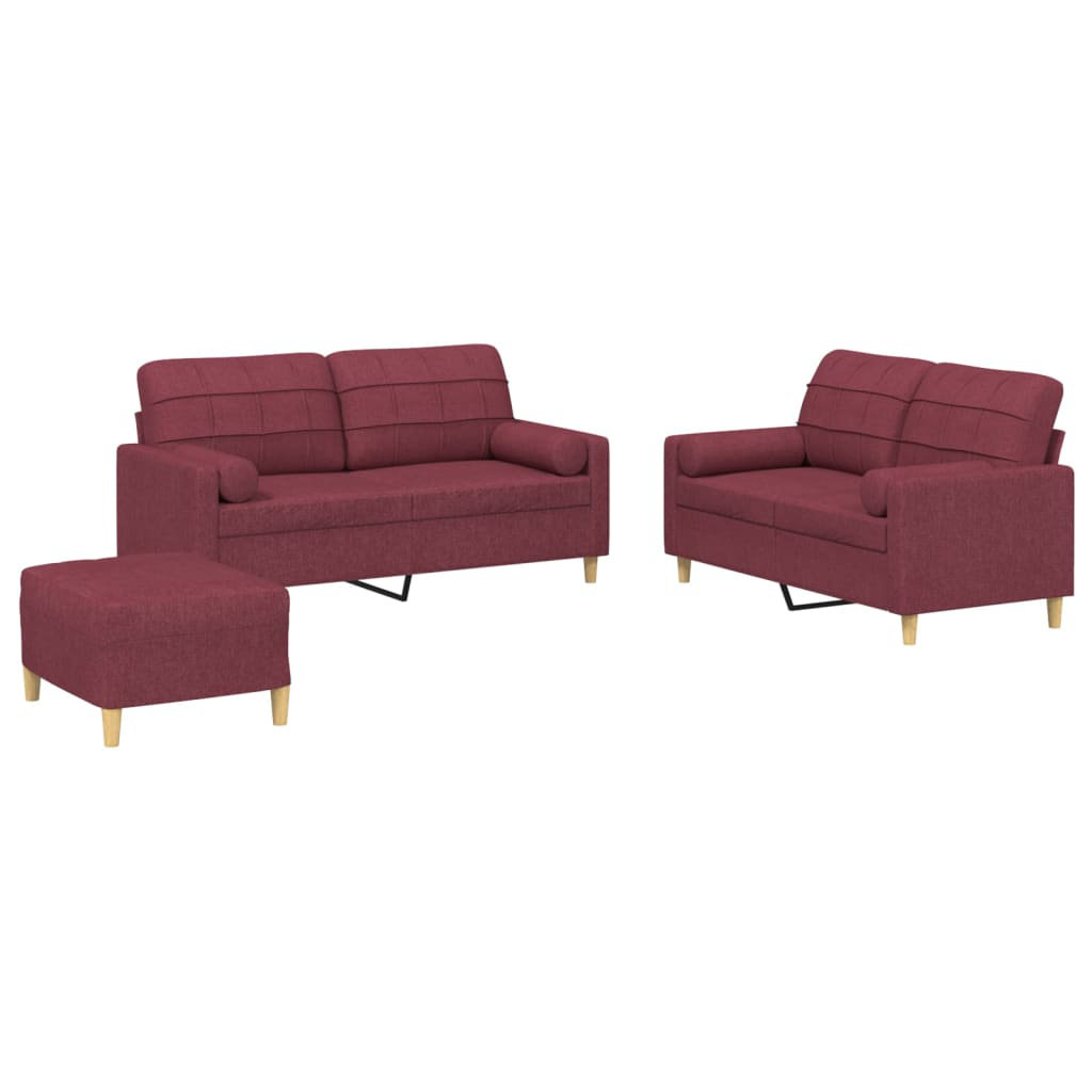 3-tlg. Sofa-Set Nahayla