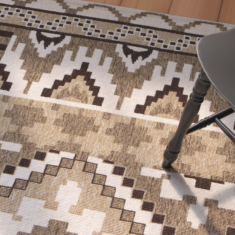Tapis intérieur / extérieur Northpoint Performance Southwestern, Carré 6 pi 7 po