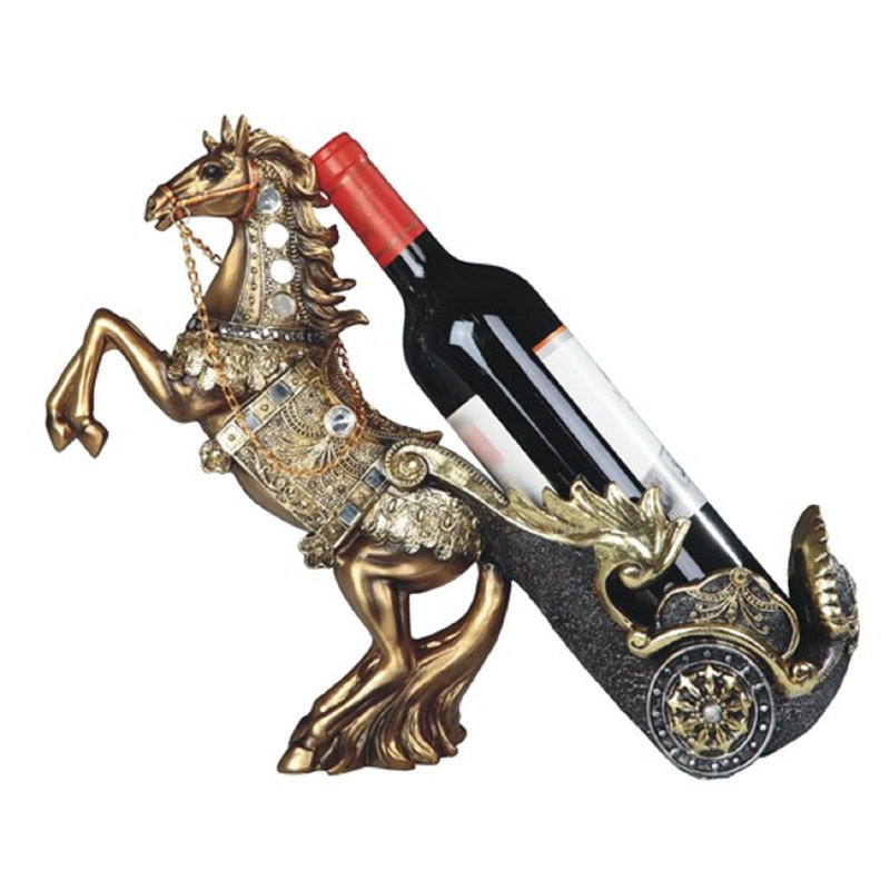 Emert Tabletop Wine Bottle Rack in Bronze