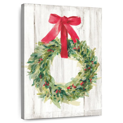 Lelend Woodland Holidays Wreath No Bird White