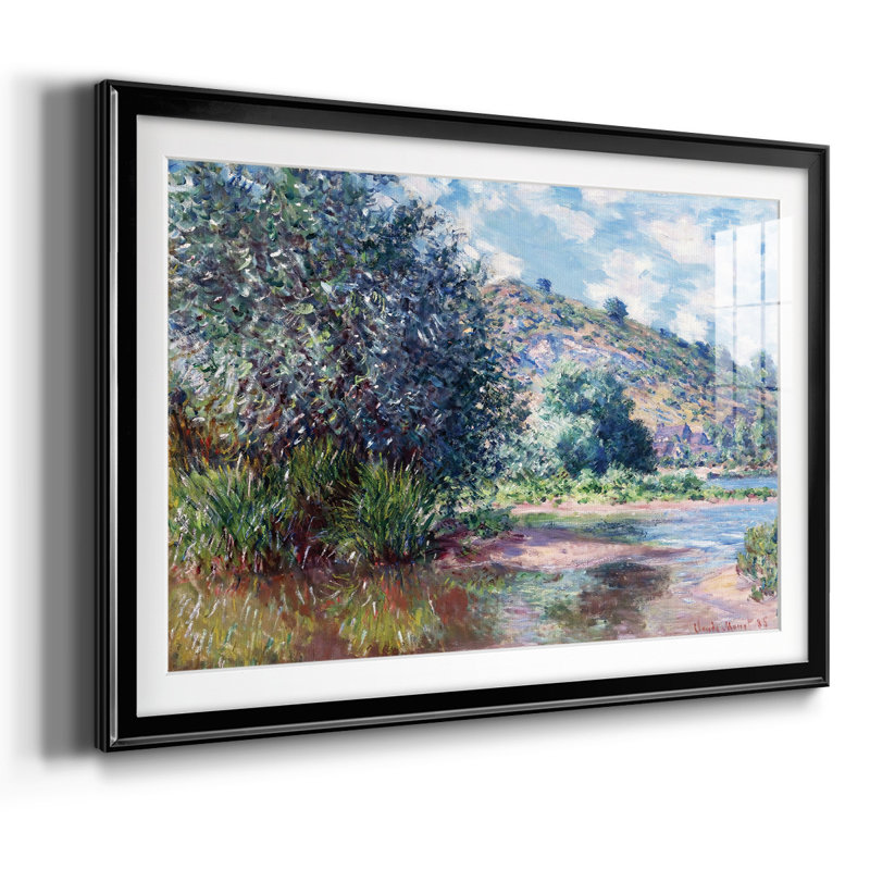 Paysage au port, impression sur papier, Noir, H 30 po x l 44 po x P 1,5 po