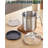 Cook N Home Bacon Grease Container With Strainer, Stainless Steel Oil Grease Storage Can 2.5 Quart, Pot Fat Storage With Lid, Easy Grip Handle Suitable For Storing Frying Oil And Cooking Grease 
