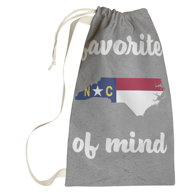 Fabric Laundry Bag with Handles, Small (64" H x 20" W x 1.5" D), North Carolina