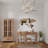 Essa Solid Wood Solid Wood Writing Desk with Built-In Electrical Outlet