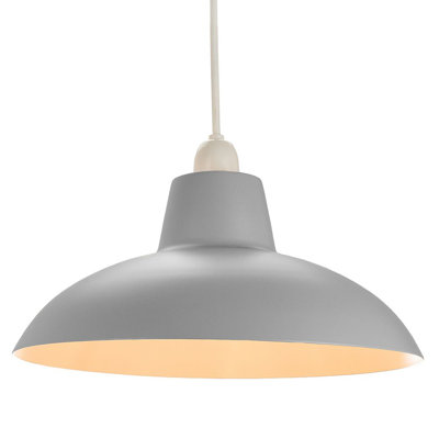Industrial Retro Designed Matt Curved Ceiling Pendant Light Shade