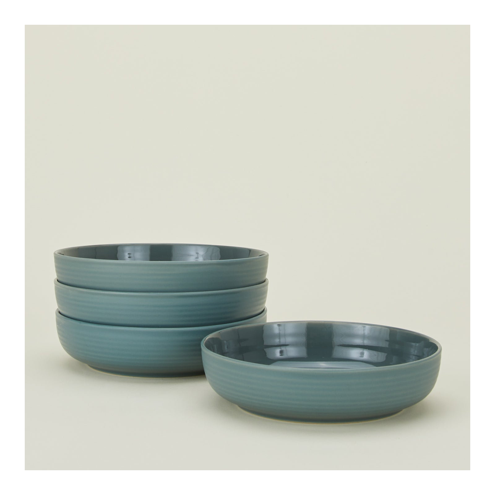 Essential Stoneware Dinnerware Set, Peacock