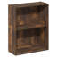 Étagère à livres à 2 niveaux, petite bibliothèque avec tablette ouverte, 21 x 55 x 69 cm, idéale pour le rangement et l'organisation, pour le salon, la chambre ou le bureau, couleur pin ambré.-126594833