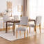 Chaise rembourrée moderne avec dossier sculpté en bois massif, chaise d'appoint Mid-Century pour salle à manger et cuisine-442385726