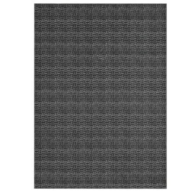 10x13 Large Washable Rug for Living Room Non Slip Modern Solid Area Rugs Braided Print Carpet Indoor Throw Floor Cover Farmhouse Accent Carpet for Nursery Bedroom, Black