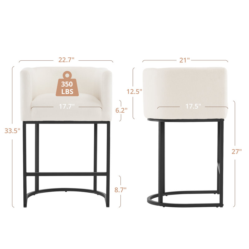 Bechtold Upholstered Counter Stool