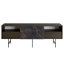 Modern TV Stand with Wall-Mount Option, Black & Marble Finish, 70.9 x 25.5 x 14.6 inches | 100% Melamine Coated Particle Board, Thickness: 0.7 inches | Multiple Shelves, Perfect for Stylish Living Rooms & Entertainment Spaces-1343597277