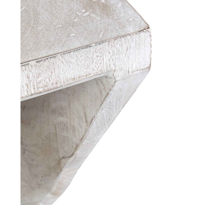 Cinderford Solid Wood End Table, 25" H x 12" W x 12" D, Brown