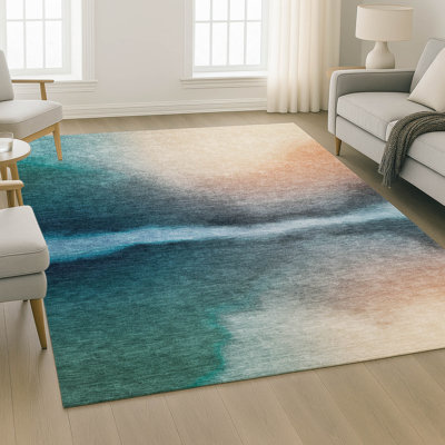 Tapis abstrait lavable à la machine de qualité supérieure Mayfield AMF2419