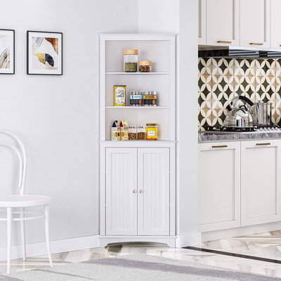 Armoire de rangement sur pied pour salle de bain l 23,6 po x P 12,4 po x H 63,77 po Jola
