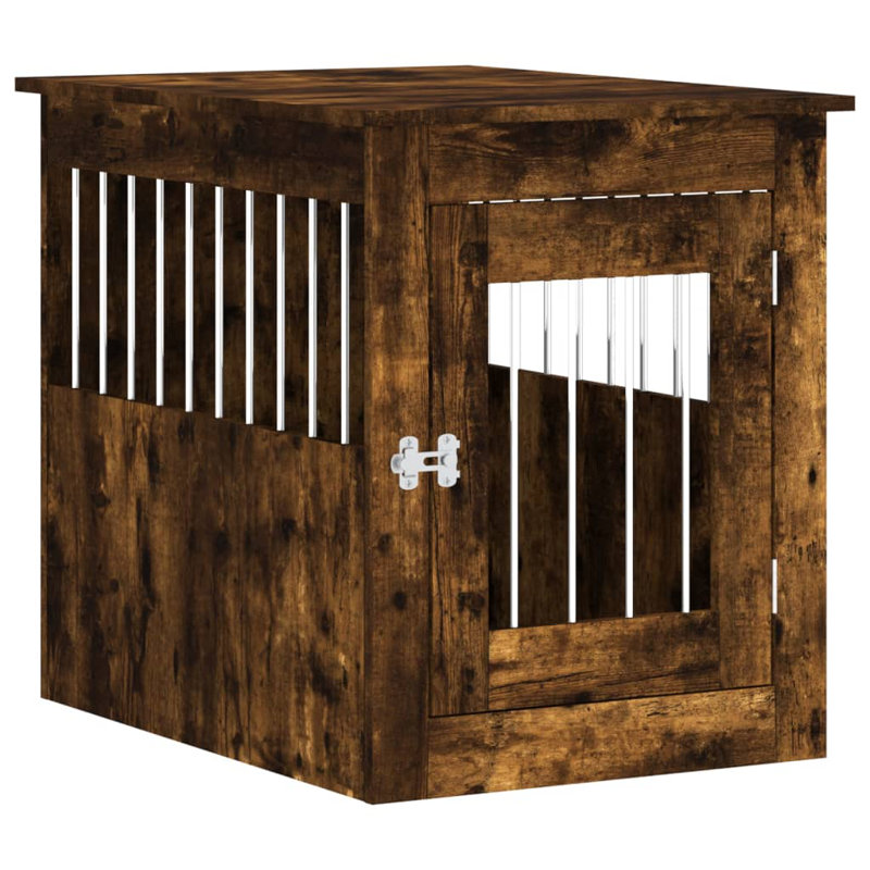 Caisse pour chien en bois d'ingénierie, H 25,6 po x l 21,7 po x P 29,5 po, Chêne