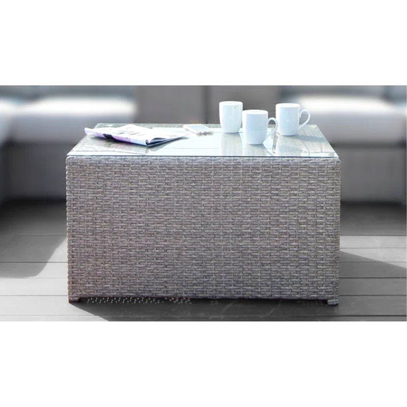 Table basse avec cadre en acier inoxydable antirouille