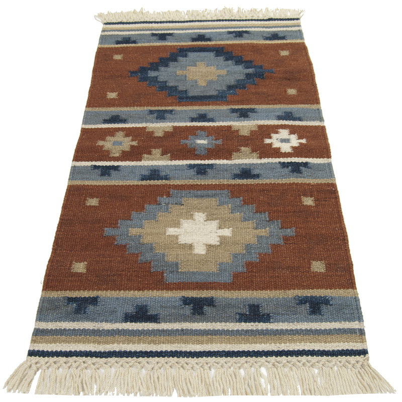 Sabriye Southwestern Hand Knotted Area Rug, Rectangle 60 x 90cm