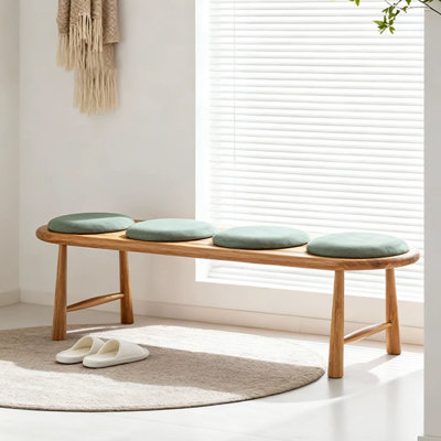 Banc rembourré vert
