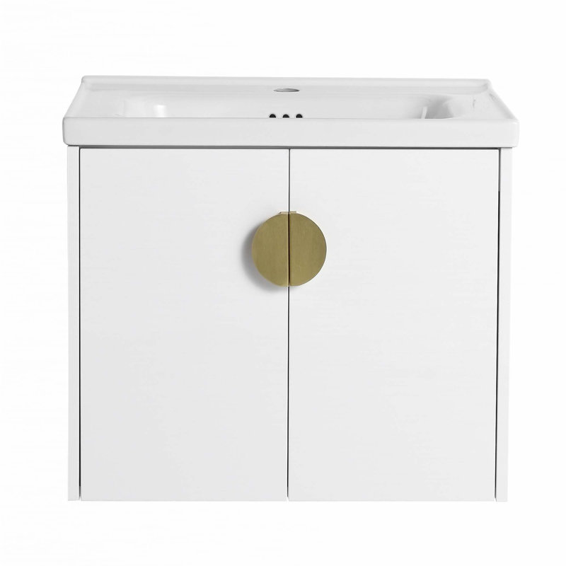 Meuble-lavabo à fermeture en douceur avec lavabo, 24"