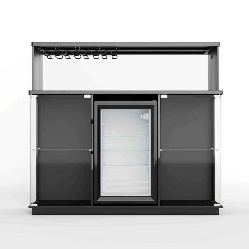45 cm Bar Cabinet Bar Cabinet, Black