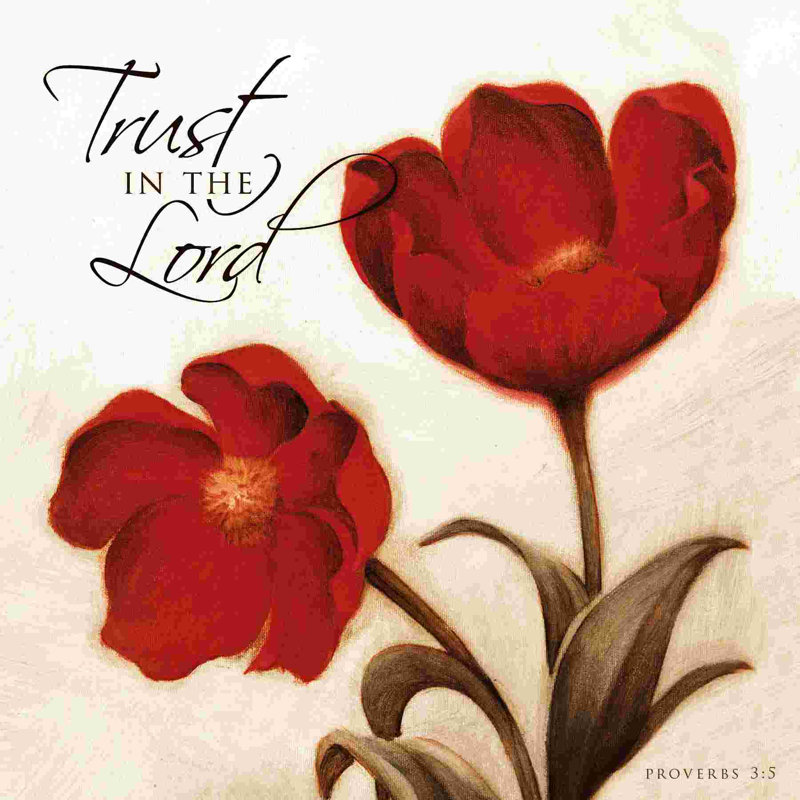 " Trust Lord ", 12" W x 12" H