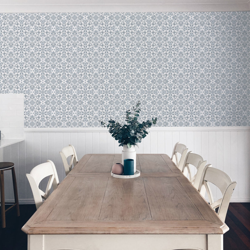 16.5' L x 20.5" W Peel and Stick Wallpaper Roll, Sterling Gray