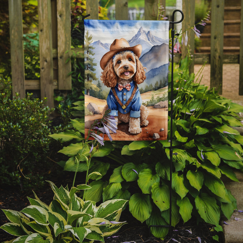 Drapeau Cowboy Welcome Garden, Cockapoo