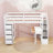 Heuss Kids Twin Loft Bed with Drawers-1005239312