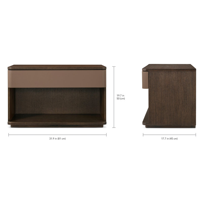 Seoul 1 - Drawer Nightstand, Brown