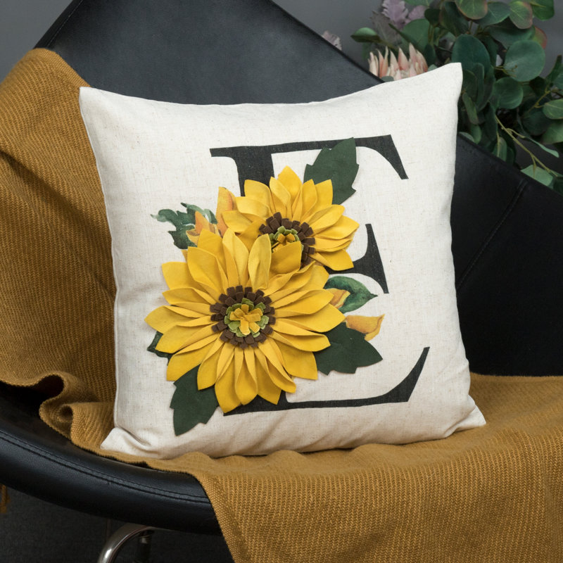 Appliqued Pillow Cover