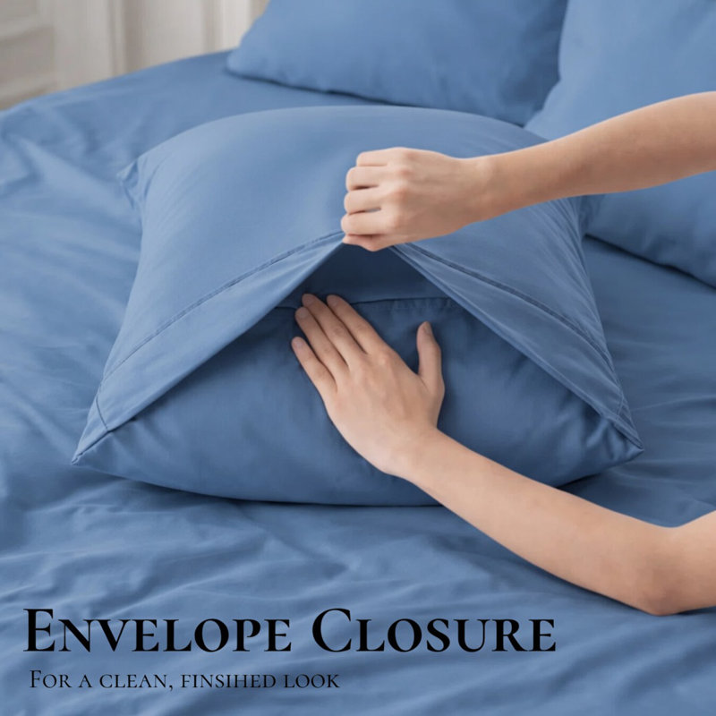 Ultra Soft Bamboo Sheet Set - 4 Pc Set - Wrinkle Resistant - Cooling Sheets with Deep Pockets, Violet