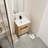 24'' Single Bathroom Vanity with Sink in Imitative Oak