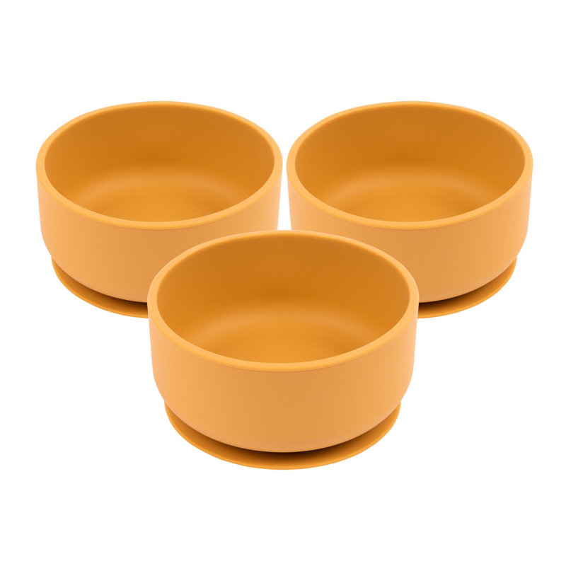 Tiny Dining - Baby Silicone Suction Bowls, Yellow