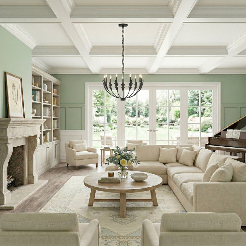 9-Light Dimmable Classic / Traditional Chandelier, 9 Lights
