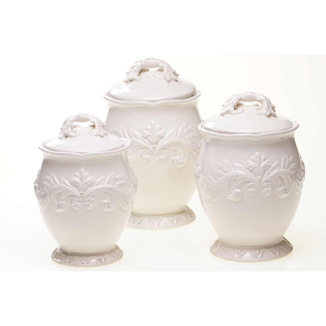 Certified International Firenze 3 Piece Storage Jar Set Certified International