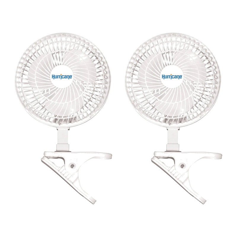Ventilateur mural Hurricane, 2 Pack, 6", Clip Fan