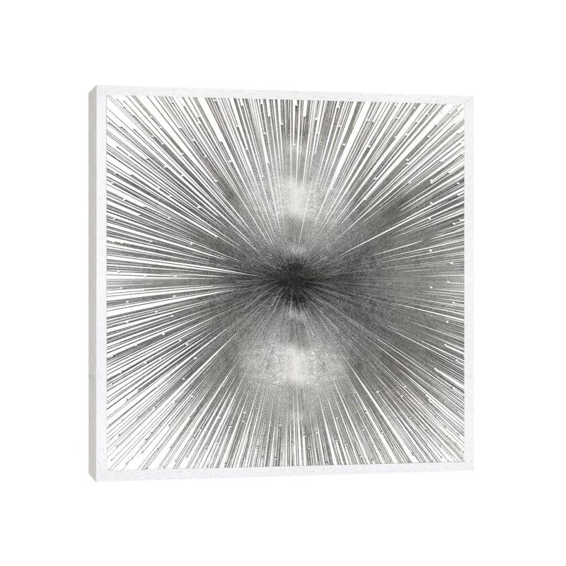 Radiant Silver by Abby Young - Print on Canvas, 93.98 cm H x 93.98 cm W x 3.175 cm D, White Framed Canvas