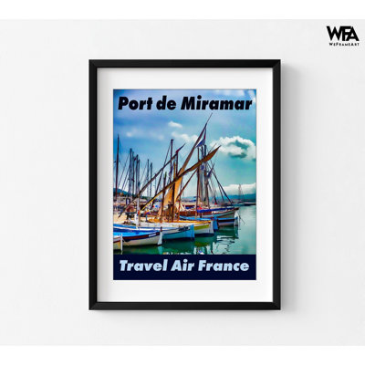 Port de Miramar, reproduction d'art bateau La Londe-Les-Maures