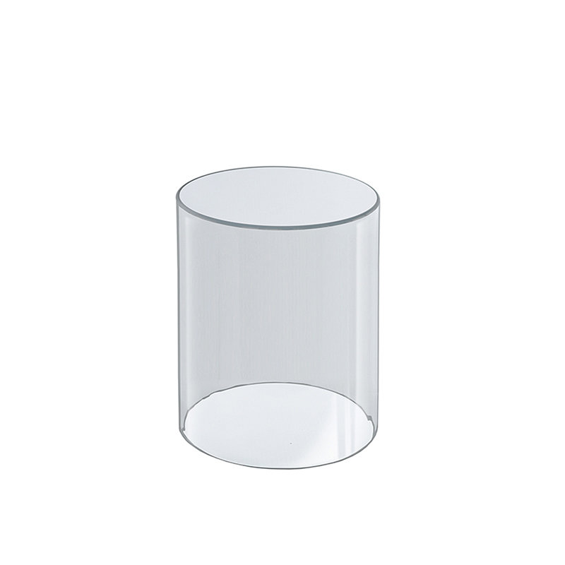 Clear Acrylic Cylinder Display Case for Countertop, 11" x 7" x 6"