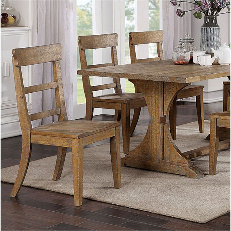 Turnour Solid Wood Dining Table, Natural Tone